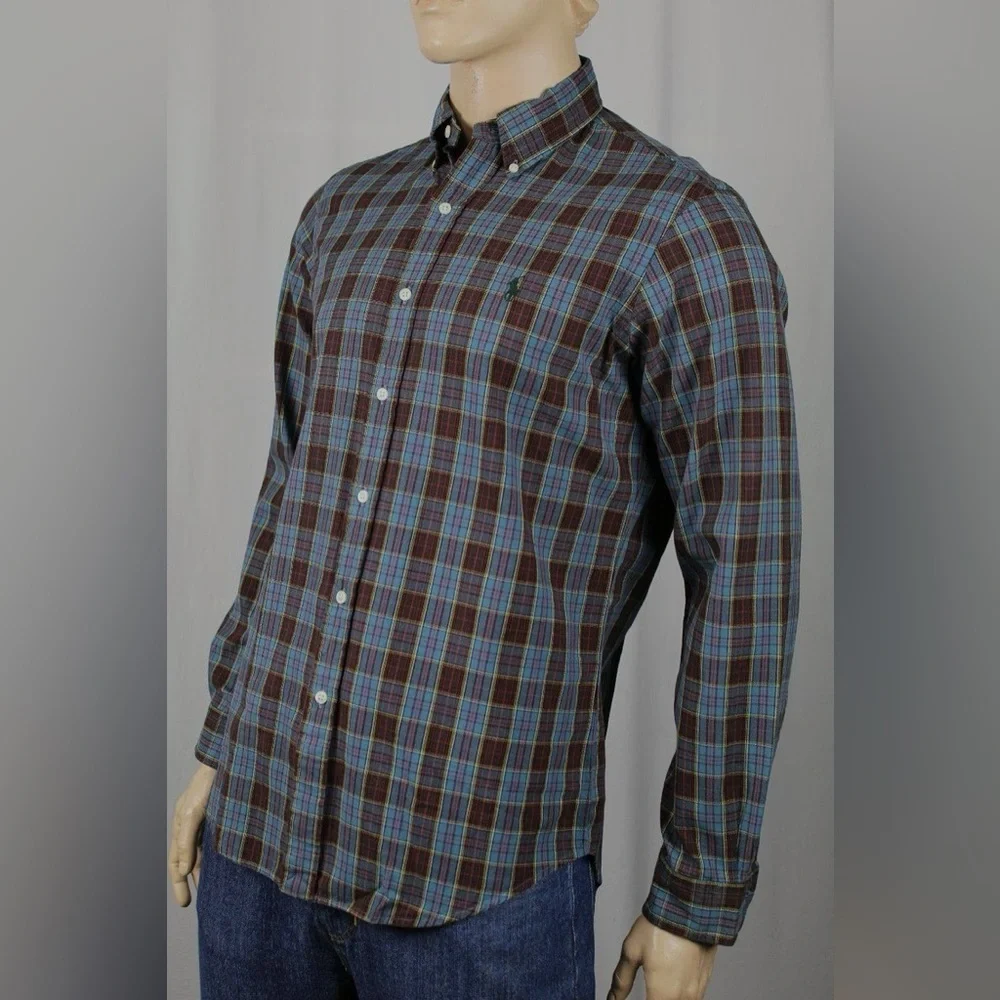 Polo Ralph Lauren Blue and Red Plaid Casual Shirt